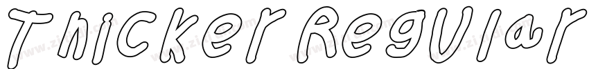 Thicker Regular字体转换